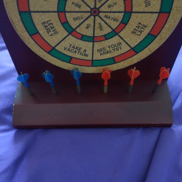 Desktop Mini Two Sided Dart Board includes Standard Dart Board  & Boss Board - Picture 2 of 16